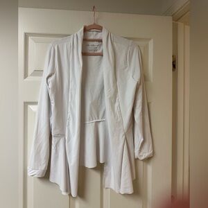 Denise Cronwall Open Jacket , White, size large. Never worn!